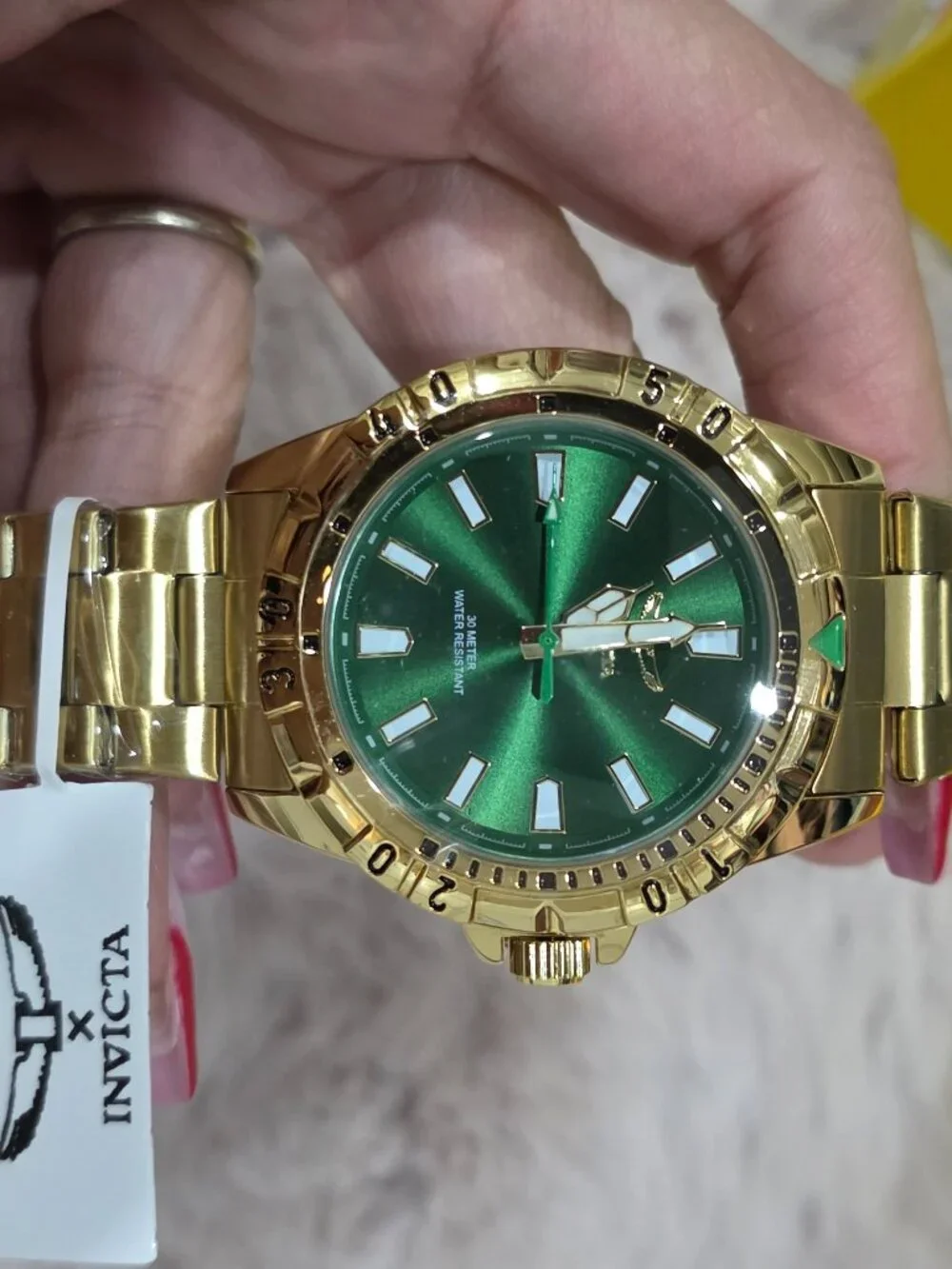Invicta Emerald Green dial watch 42 mm